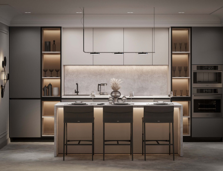 ЛДСП Дымчатый Серый 16 мм 2750*1830 PЕ